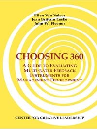Produktbild: Choosing 360: A Guide to Evaluating Multi-rater Feedback Instruments for Management Development