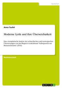 Produktbild: Teufel, A: Moderne Lyrik und ihre &Uuml;bersetzbarkeit