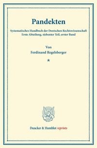 Produktbild: Pandekten.