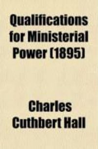 Produktbild: Qualifications for Ministerial Power