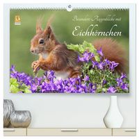 Produktbild: Besondere Augenblicke mit Eichh&ouml;rnchen (hochwertiger Premium Wandkalender 2027 DIN A2 quer), Kunstdruck in Hochglanz