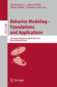 Produktbild: Behavior Modeling -- Foundations and Applications