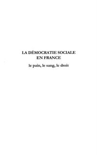 Produktbild: De la democratie sociale en france