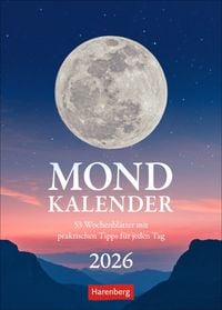 Produktbild: Mondkalender Wochenkalender 2026 - 53 Wochenblätter mit praktischen Tipps für jeden Tag