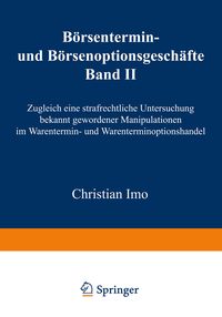 Produktbild: B&ouml;rsentermin- und B&ouml;rsenoptionsgesch&auml;fte