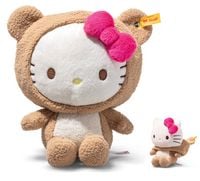 Produktbild: Steiff 024771 - Hello Kitty im Teddyb&auml;renkost&uuml;m, sitzend, beige/wei&szlig;, Pl&uuml;sch, 20 cm