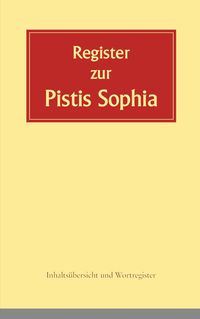 Produktbild: Register zur Pistis Sophia