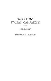 Produktbild: Napoleon's Italian Campaigns