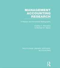 Produktbild: Management Accounting Research (RLE Accounting)
