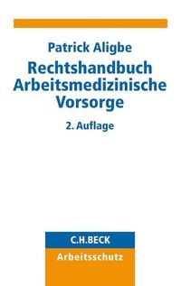 Produktbild: Rechtshandbuch Arbeitsmedizinische Vorsorge
