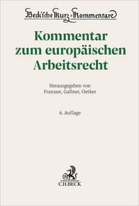 Produktbild: Kommentar zum europ&auml;ischen Arbeitsrecht