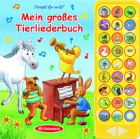 Produktbild: 27-Button-Soundbuch - Mein gro&szlig;es Tierliederbuch - 27 bekannte Kinderlieder zum Mitsingen