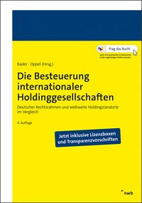 Produktbild: Die Besteuerung internationaler Holdinggesellschaften