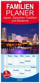 Produktbild: Familienplaner 2027 - Japan. Zwischen Tradition und Moderne mit 5 Spalten (Wandkalender, 21 x 45 cm) CALVENDO