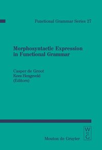 Produktbild: Morphosyntactic Expression in Functional Grammar