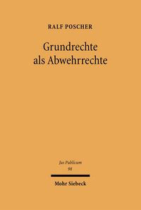 Produktbild: Grundrechte als Abwehrrechte