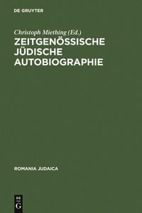 Produktbild: Zeitgen&ouml;ssische j&uuml;dische Autobiographie