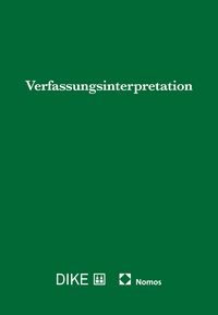 Produktbild: Verfassungsinterpretation