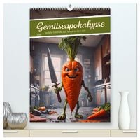 Produktbild: Gem&uuml;seapokalypse - Iss dein Gem&uuml;se auf, bevor es dich isst (hochwertiger Premium Wandkalender 2026 DIN A2 hoch), Kunstdruck in Hochglanz