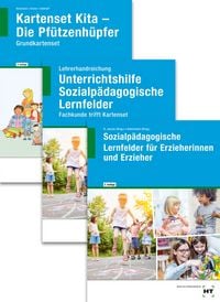 Produktbild: Paketangebot Erzieher/-in - das große Paket. Sozialpädagogische Lernfelder LF 1-6 + Unterrichtshilfe + Pfützenhüpfer-Grundkarten
