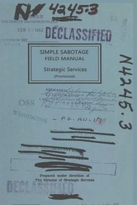 Produktbild: Simple Sabotage Field Manual