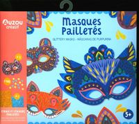 Produktbild: Masques paillet&eacute;s : strass et stickers paillet&eacute;s