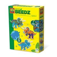 Produktbild: SES CREATIVE B&uuml;gelperlen GREEN BEEDZ Triceratops 1200 St&uuml;ck