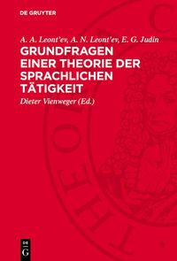 Produktbild: Grundfragen einer Theorie der sprachlichen T&auml;tigkeit