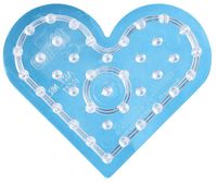 Produktbild: hama Stiftplatte Herz f&uuml;r Maxi-Perlen transparent