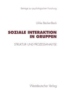 Produktbild: Soziale Interaktion in Gruppen