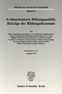 Produktbild: Evidenzbasierte Bildungspolitik: Beitr&auml;ge der Bildungs&ouml;konomie.