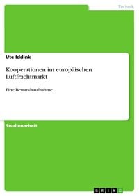Produktbild: Kooperationen im europ&auml;ischen Luftfrachtmarkt