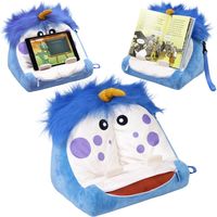 Buchständer Deluxe "Buchmonster" blau-weiß