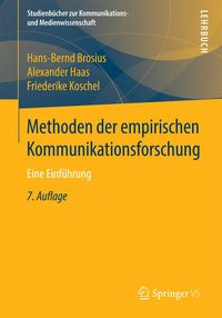 Produktbild: Methoden der empirischen Kommunikationsforschung