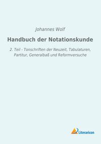 Produktbild: Handbuch der Notationskunde