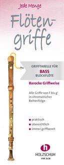 Produktbild: Jede Menge Fl&ouml;tengriffe - Bassblockfl&ouml;te (Barocke Griffweise)