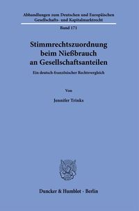 Produktbild: Stimmrechtszuordnung beim Nie&szlig;brauch an Gesellschaftsanteilen.