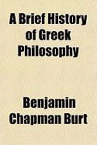 Produktbild: A Brief History of Greek Philosophy