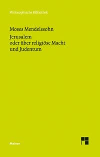 Produktbild: Jerusalem oder &uuml;ber religi&ouml;se Macht und Judentum
