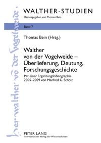 Produktbild: Walther von der Vogelweide &ndash; &Uuml;berlieferung, Deutung, Forschungsgeschichte