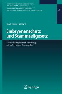 Produktbild: Embryonenschutz und Stammzellgesetz