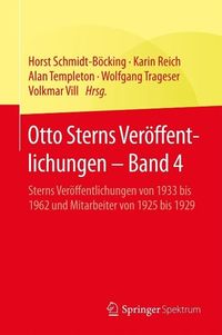 Produktbild: Otto Sterns Ver&ouml;ffentlichungen - Band 4