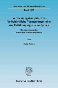 Produktbild: Vermessungskompetenzen f&uuml;r beh&ouml;rdliche Vermessungsstellen zur Erf&uuml;llung eigener Aufgaben.