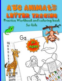 Produktbild: ABC ANIMALS LETTER TRACING practice workbook and coloring book for kids ages 3+