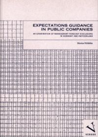 Produktbild: Expectations Guidance in Public Companies