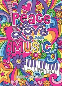 Produktbild: Notebook Doodles Peace Love and Music Guided Journal