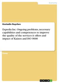 Produktbild: Expedia Inc. Ongoing problems, necessary capabilities and competences to improve the quality of the services it offers and impact of Kaizen and ISO 90