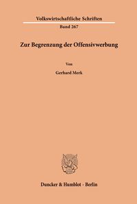 Produktbild: Zur Begrenzung der Offensivwerbung.