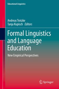 Produktbild: Formal Linguistics and Language Education