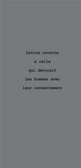 Produktbild: Lettre ouverte a celle qui devorai